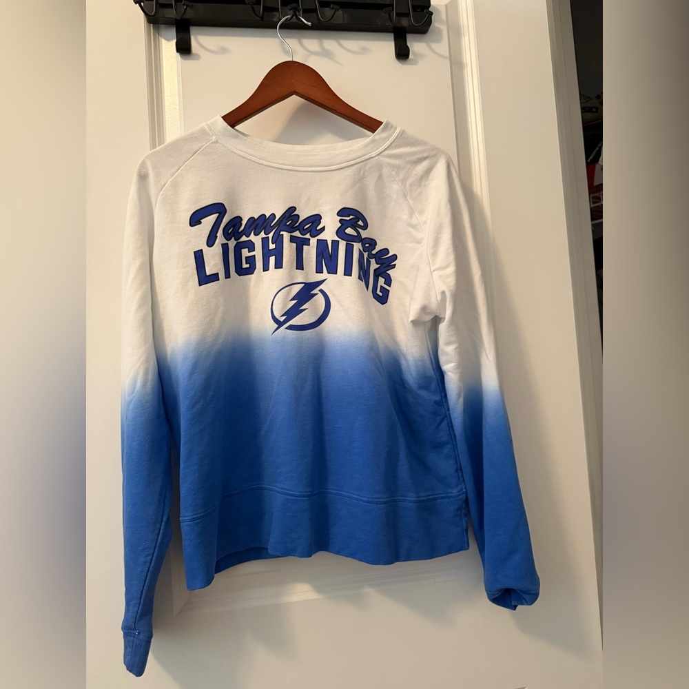 Tampa Bay Lightning Blue and White Sweatshirt